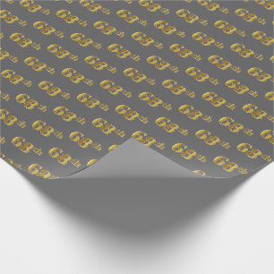 Papel De Presente Cinzas, evento do ouro 68th do falso