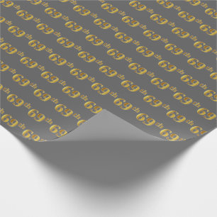 Papel De Presente Cinzas, evento do ouro 69th do falso