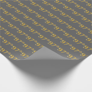 Papel De Presente Cinzas, evento do ouro 97th do falso