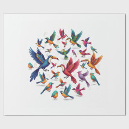 Papel De Presente Circle of Flight - Harmony in Motion