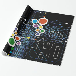 Papel De Presente Circuitos