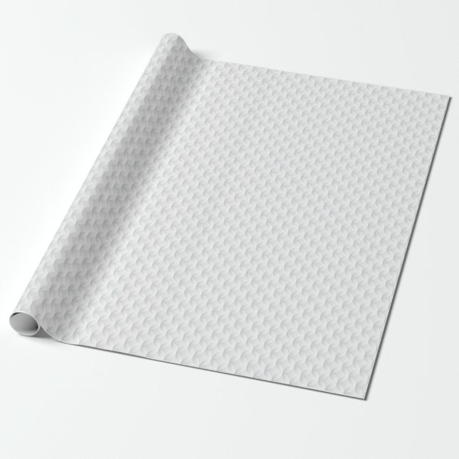 Papel De Presente Círculo branco gravado (Desenrolado)