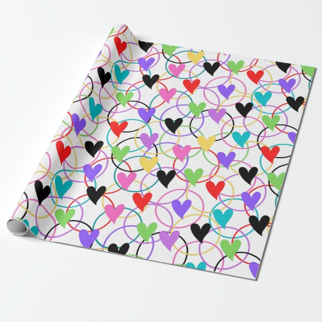 Papel De Presente Círculo de Amor (Desenrolado)