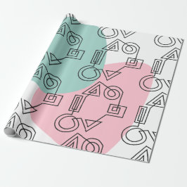 Papel De Presente Círculo de Formas