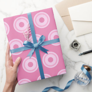 Papel De Presente Círculos cor-de-rosa Simples Limpo Mínimo