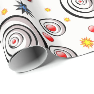 Papel De Presente Círculos de papel de enrolamento