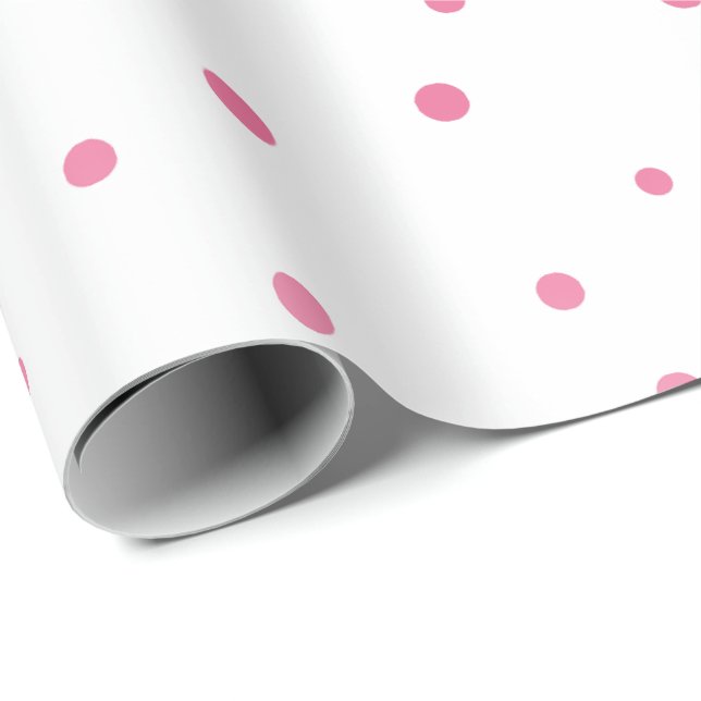 Papel De Presente Círculos Rosa (Ponta do rolo)
