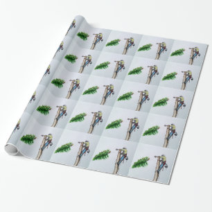 Papel De Presente Cirurgião Árvore Arborista no trabalho atualmente