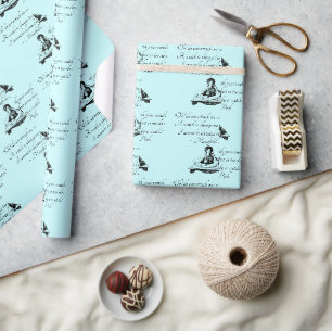 Papel De Presente Citação da Era de Jane Austen – Mansão Park Vintag