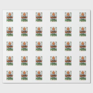 Papel De Presente Citação de Hocus Pocus de Halloween Design em Veto