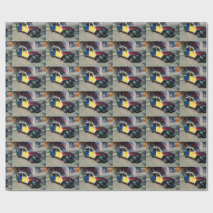 Papel De Presente Citroen 2 CV Colorido