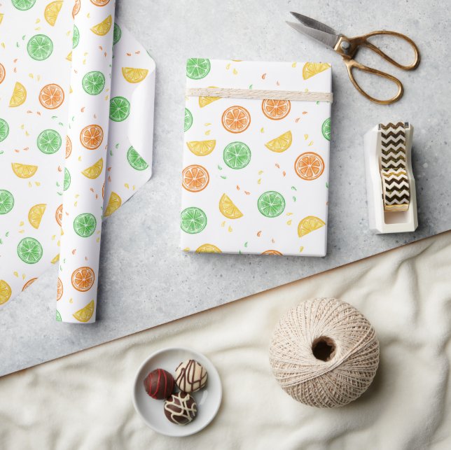 Papel De Presente Citrus wrapping paper (Artesanato)