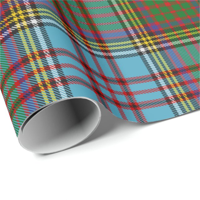 Papel De Presente Clan Anderson Tartan Wrapping Paper (Ponta do rolo)