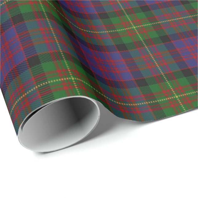 Papel De Presente Clan Carnegie Scottish Tartan (Ponta do rolo)