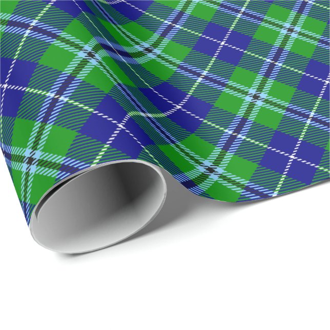 Papel De Presente Clan Douglas Tartan (Ponta do rolo)