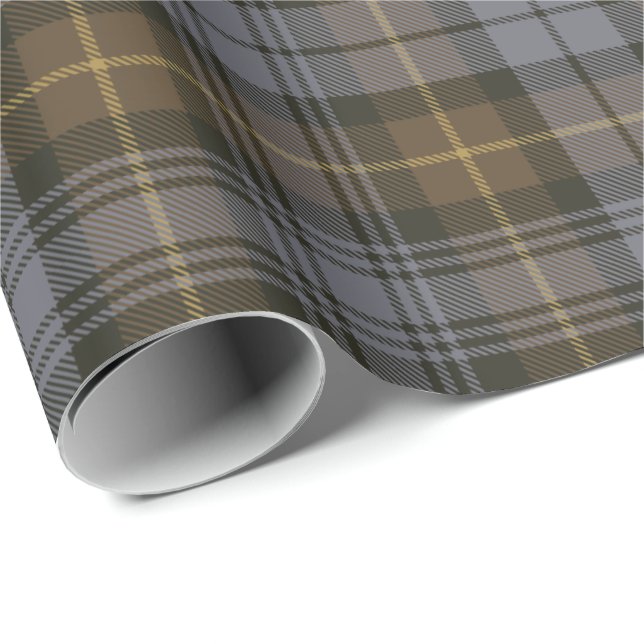 Papel De Presente Clan Gordon Weathered Tartan Wrapping Paper (Ponta do rolo)