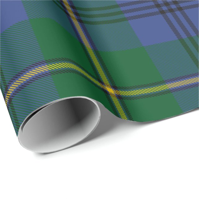 Papel De Presente Clan Johnston Tartan Wrapping Paper (Ponta do rolo)