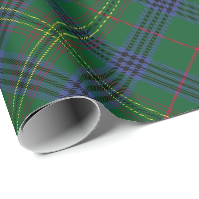 Papel De Presente Clan Kennedy Tartan (Ponta do rolo)