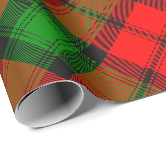 Papel De Presente Clan Kerr Tartan (Ponta do rolo)