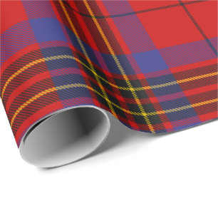 Papel De Presente Clan Leslie Red Tartan