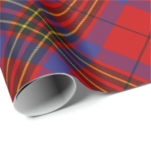 Papel De Presente Clan Leslie Red Tartan