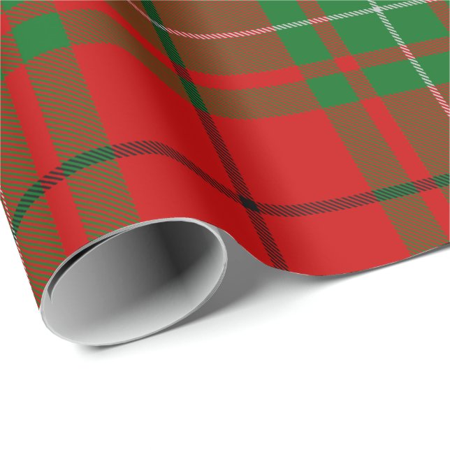 Papel De Presente Clan MacAulay Tartan Wrapping Paper (Ponta do rolo)