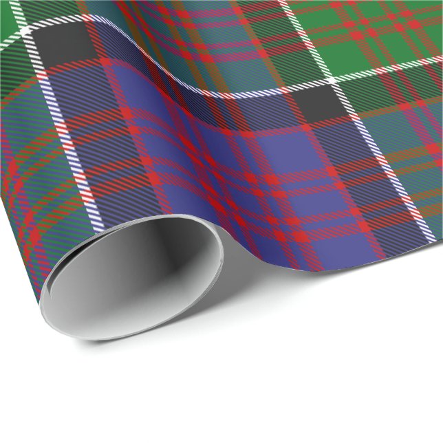 Papel De Presente Clan MacDonald do Clanranald Tartan Wrapping Paper (Ponta do rolo)