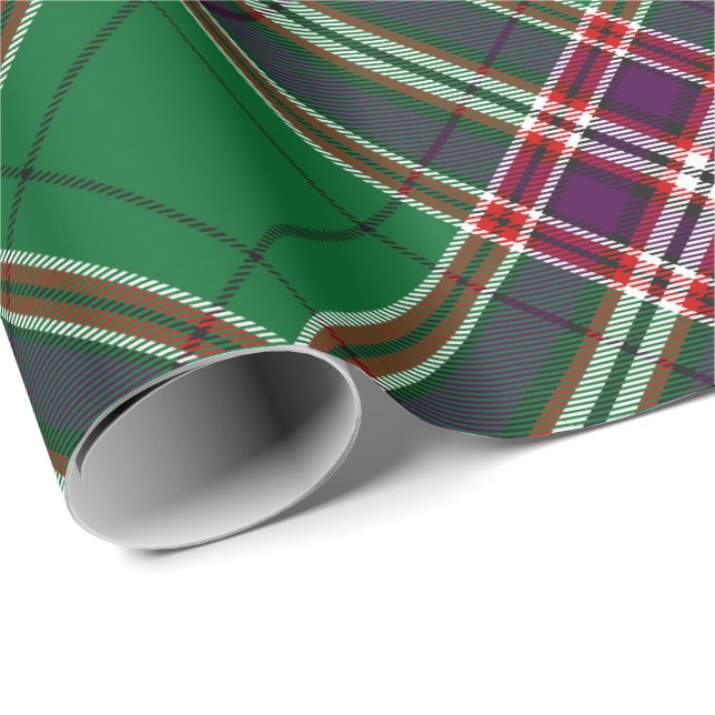 Papel De Presente Clan MacFarlane Modern caçando Tartan (Ponta do rolo)