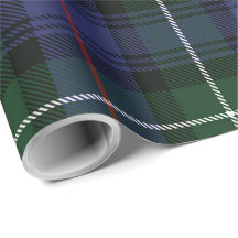 Clan Mackenzie Tartan Russo Verde xadrez