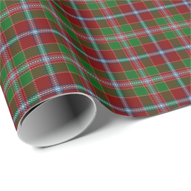 Papel De Presente Clan Moray de Abercairny Tartan (Ponta do rolo)