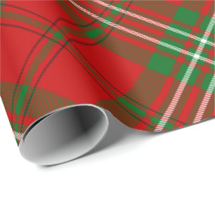 Papel De Presente Clan Scott Red Tartan Wrapping Paper
