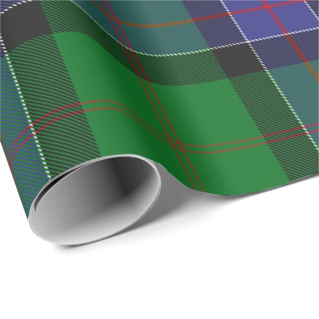 Papel De Presente Clan Sinclair caçando Tartan (Ponta do rolo)