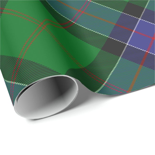 Papel De Presente Clan Sinclair caçando Tartan (Ponta do rolo)