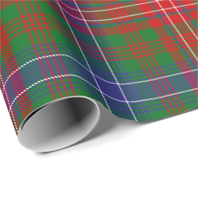 Papel De Presente Clan Wilson Modern Tartan (Ponta do rolo)