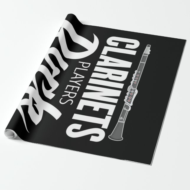 Papel De Presente clarinete bonito (Desenrolado)