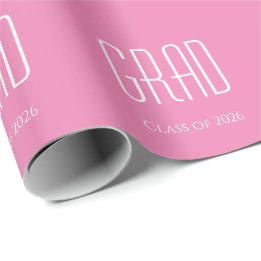 Papel De Presente Classe de 2025 Graduation Gift Girly Pink