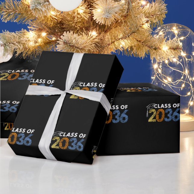 Papel De Presente Classe de 2036 Cresce Comigo Primeiro Dia da Escol (Feriados)