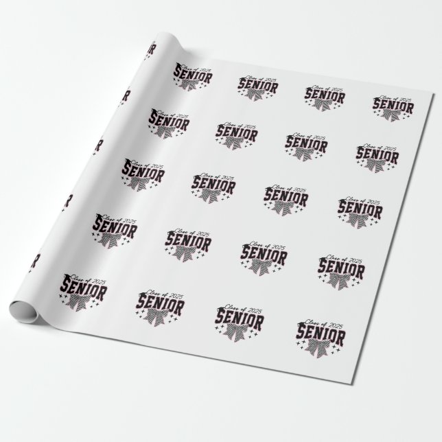 Papel De Presente Classe de graduação em coquete do Arco 2025 (Desenrolado)