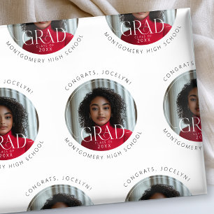 Papel De Presente Classe Personalizada de Formando Fotográfico 2025