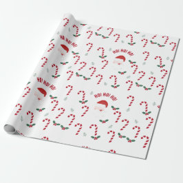 Papel De Presente Classic Christmas Candy Cane