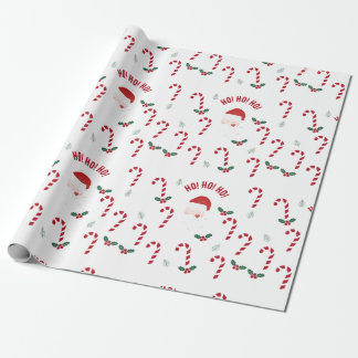 Papel De Presente Classic Christmas Candy Cane