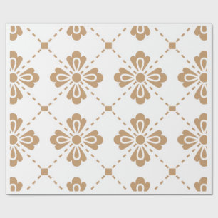 Papel de Presente "Classic Lattice" com Padrão Flo