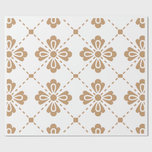 Papel de Presente "Classic Lattice" com Padrão Flo (Aberto)