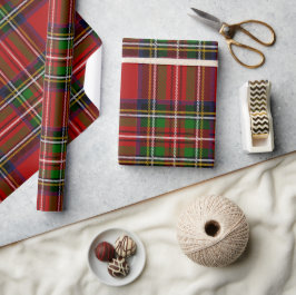 Papel De Presente Classic Red Tartan Plaid Wrapping Paper