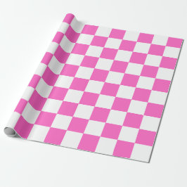 Papel De Presente Classic visual pink checkerboard 