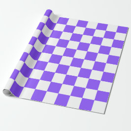 Papel De Presente Classic visual purple checkerboard 
