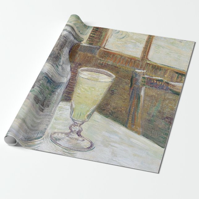 Papel De Presente Clássico Café Paris Absinto Arte Van Gogh (Desenrolado)