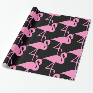 Papel De Presente Clássico cor-de-rosa de Thunder_Cove do flamingo