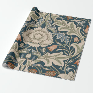 Papel De Presente Clássico de Flores do Jardim Floral William Morris