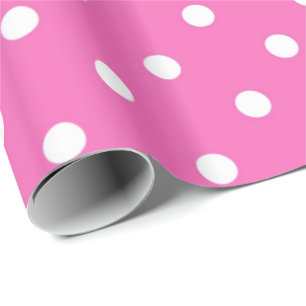 Papel De Presente Clássico, encantador, elegante rosa & branco bolin